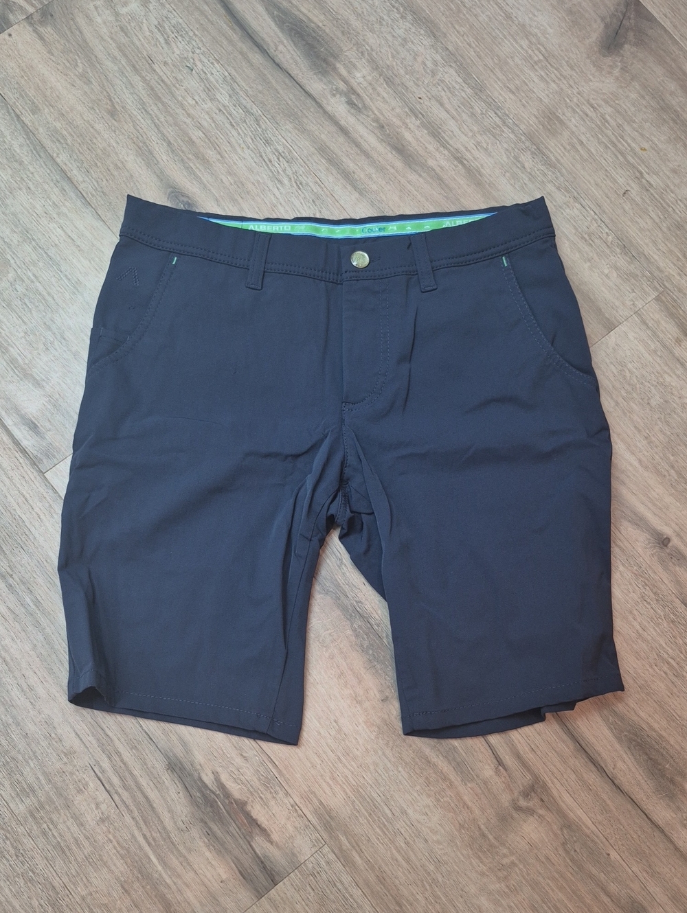 Men's Navy Athletic Shorts with Stretch Waistband